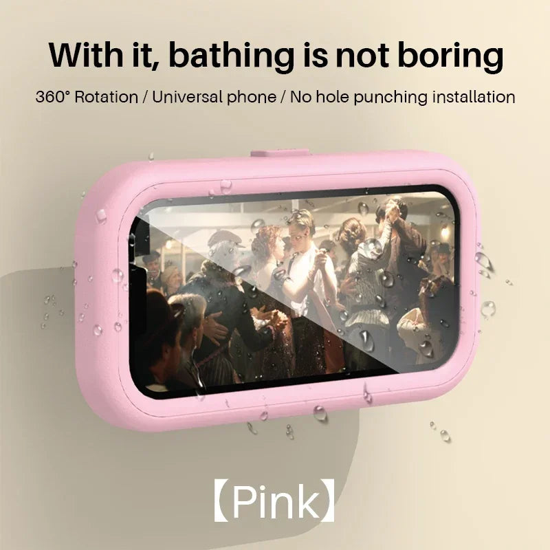 Waterproof 360° Shower Phone Holder