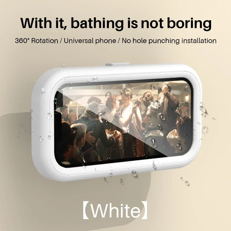 Waterproof 360° Shower Phone Holder