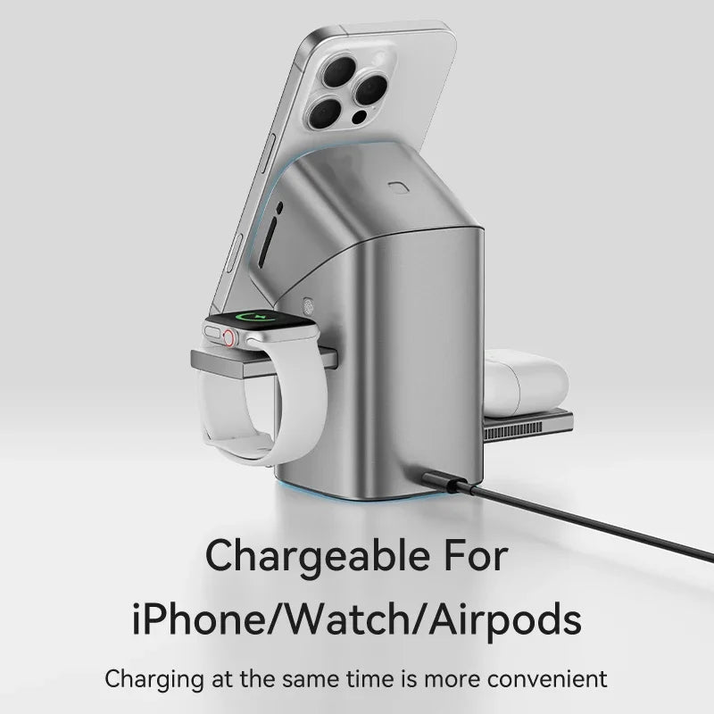 Qi2 Magnetic 3 in 1 Wireless Charger