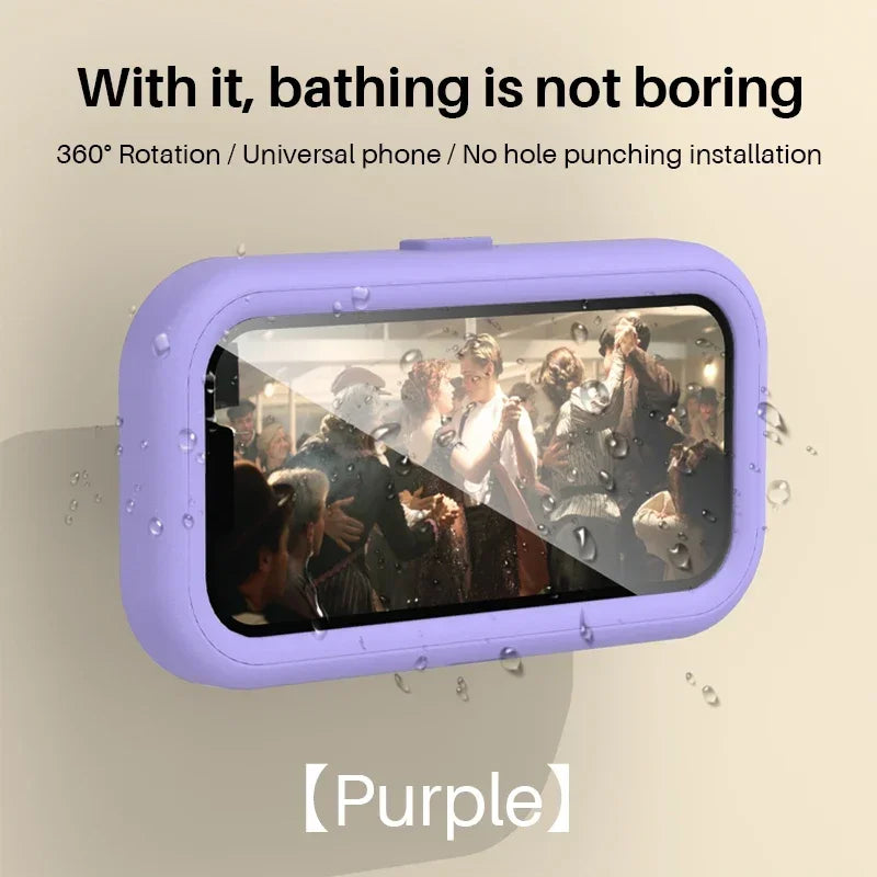 Waterproof 360° Shower Phone Holder