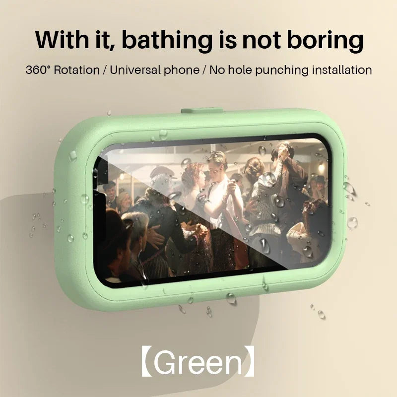 Waterproof 360° Shower Phone Holder